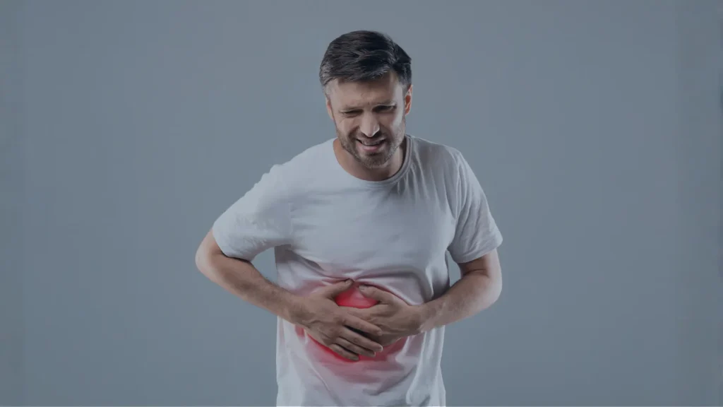a person with Liver Pain