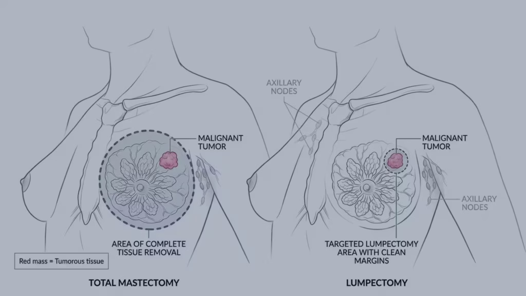 Lumpectomy vs Mastectomy