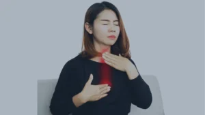 a woman with gerd cough